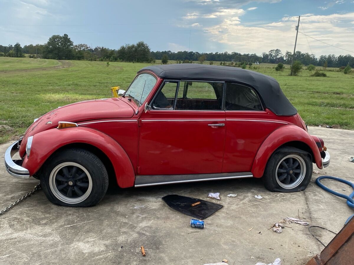 1971 volkswagen type 1 convertible red rwd manual