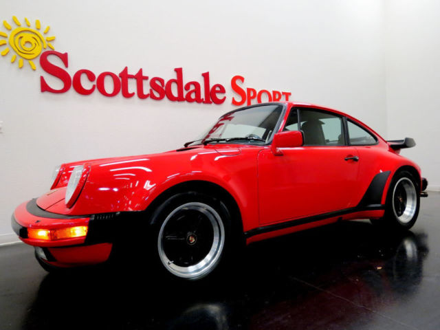 89 porsche 930 turbo in guards red on black lthr w 29k mi...museum quality cond!