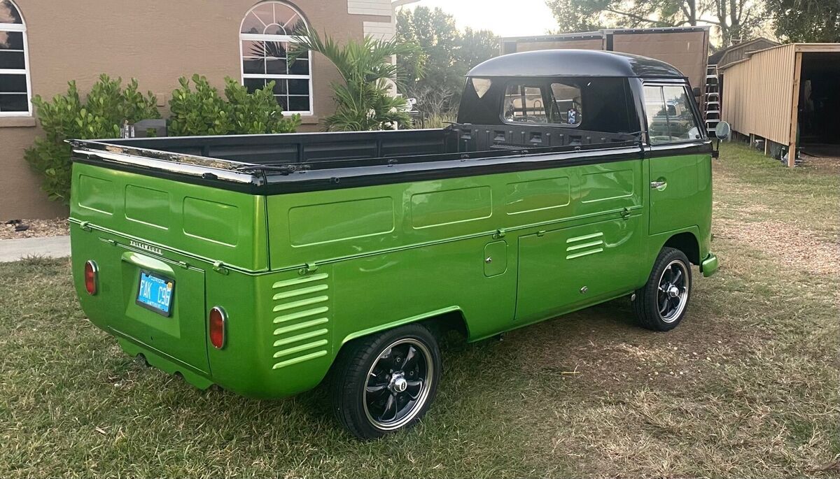 1964 volkswagen transporter pickup green