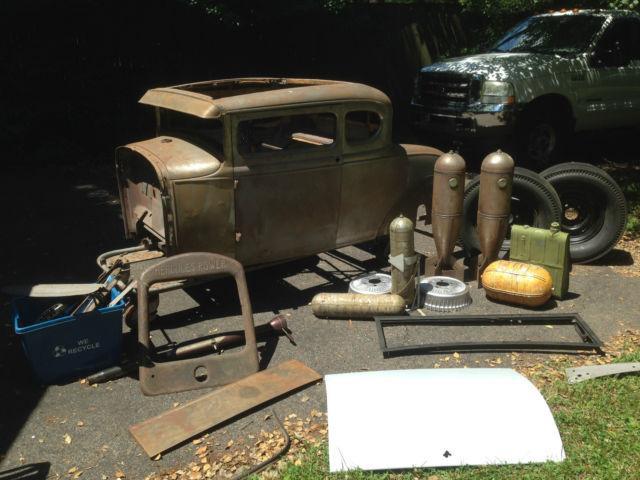 1930 chopped model a coupe, all steel, hotrod, rat rod, original steel