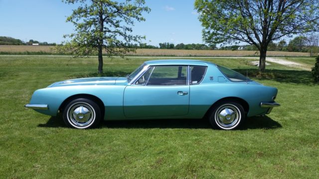 1963 avanti, r1 289 v8, turquoise, automatic, sports car, restored, excellent