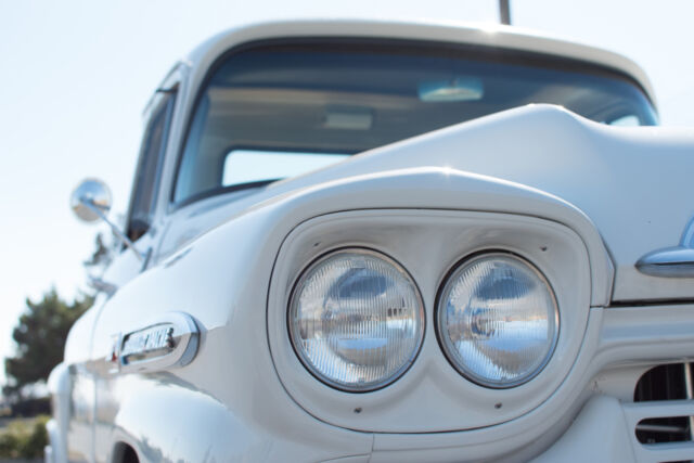 1959 chevrolet 3200 apache 55830 miles white stepside 4-speed manual