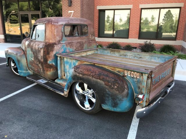 no reserve slammed 3100 chevy c10 hot rod patina pickup not air bagged ride