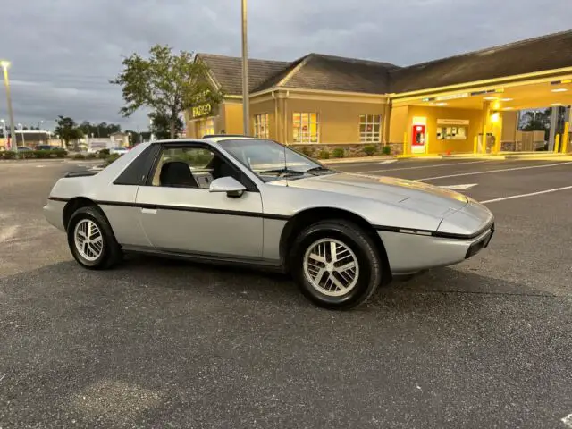1985 pontiac fiero coupe grey rwd manual se