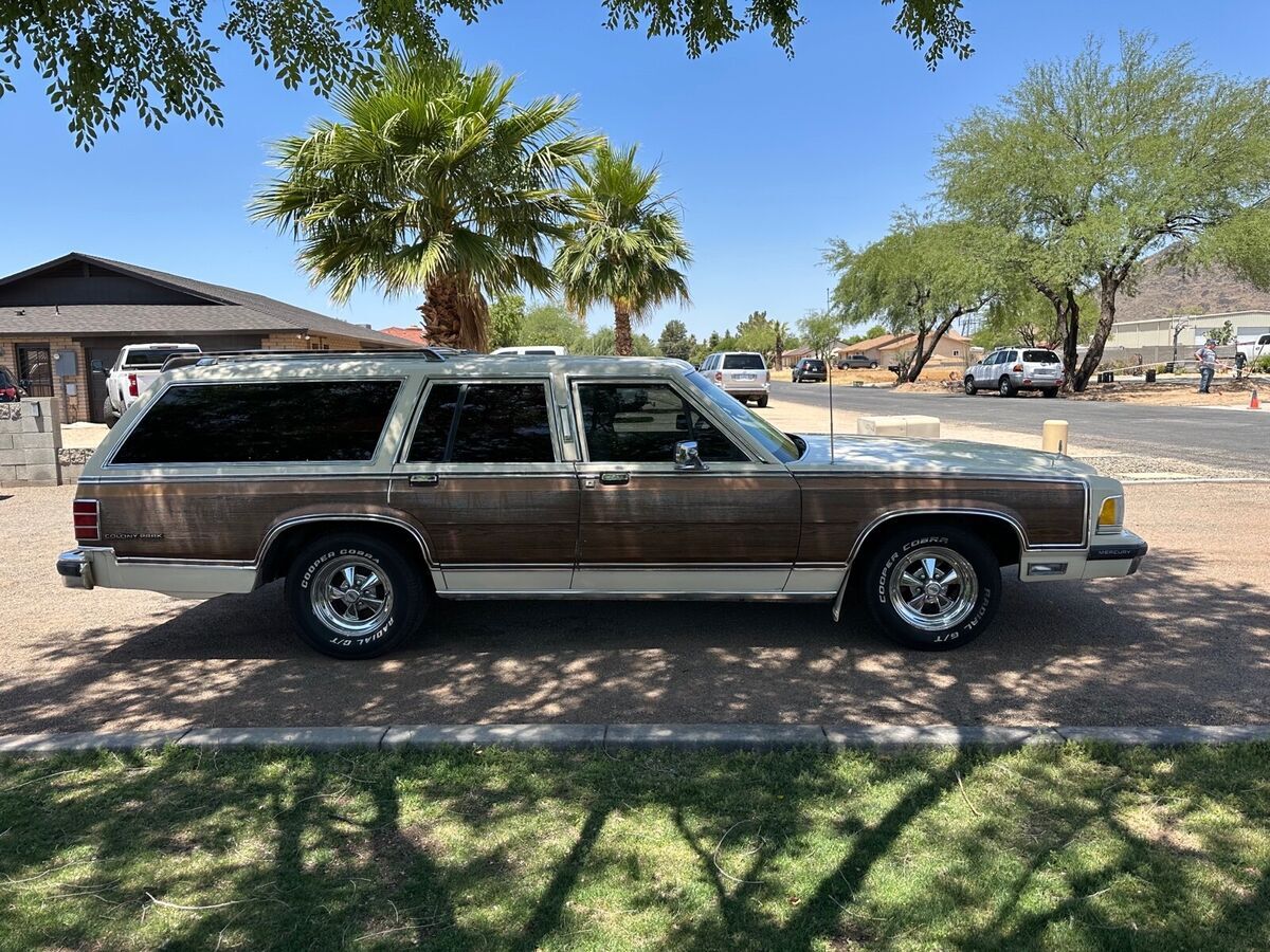 1989 mercury grand marquis wagon brown rwd automatic colony park ls