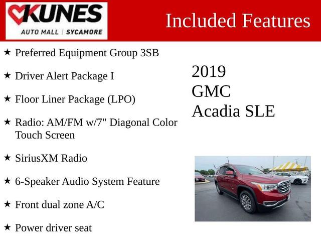 2019 gmc acadia sle-2