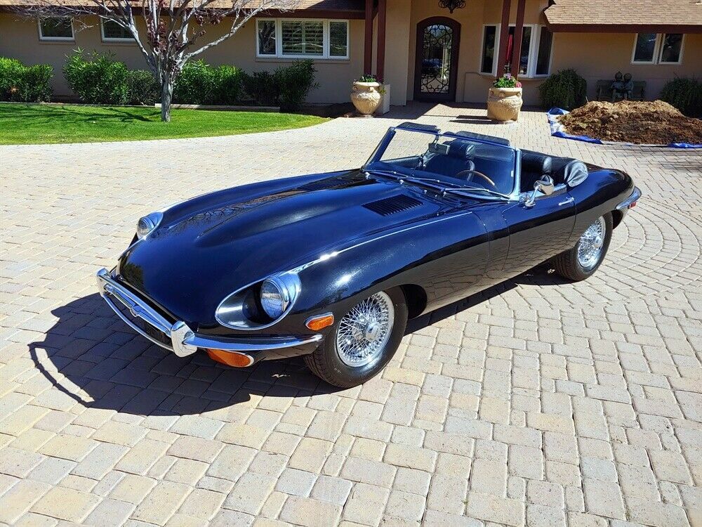 1970 jaguar xke e-type 4.2l series ii -rare triple black -rust free -low miles