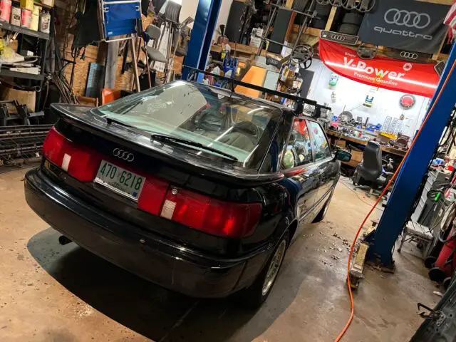 1991 audi coupe quattro coupe black quattro