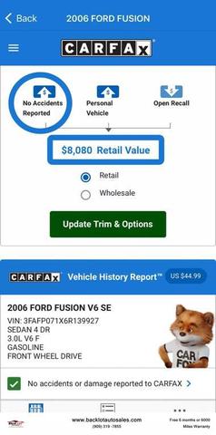 2006 ford fusion se