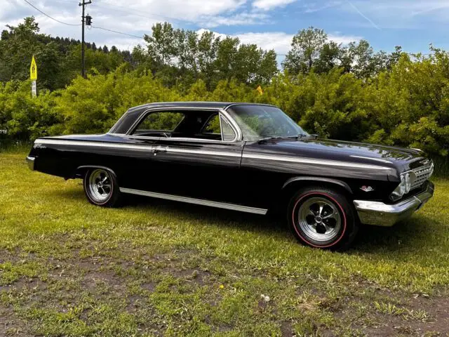 1962 chevrolet impala sedan black rwd manual ss