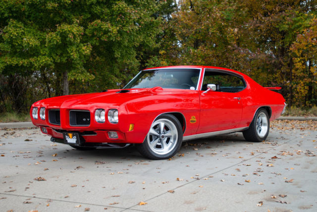 1970 pontiac gto red hardtop ls3 6.2l v8 4 speed automatic