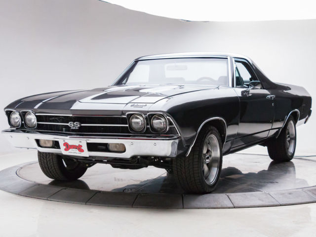 1969 chevrolet el camino 396 v8 4 speed manual pickup truck graphite metallic