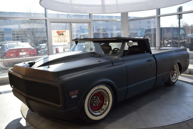 1968 chevrolet c10 custom rat rod matte black
