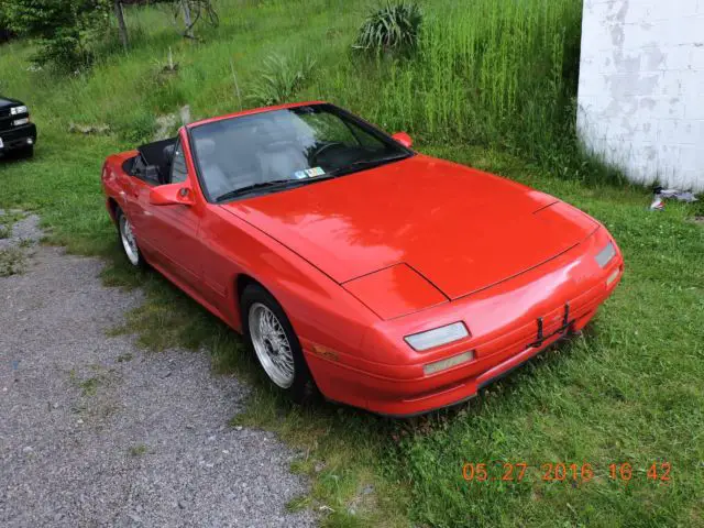1990 mazda rx-7 convertible 2 door 1.3b rotory 5 speed red