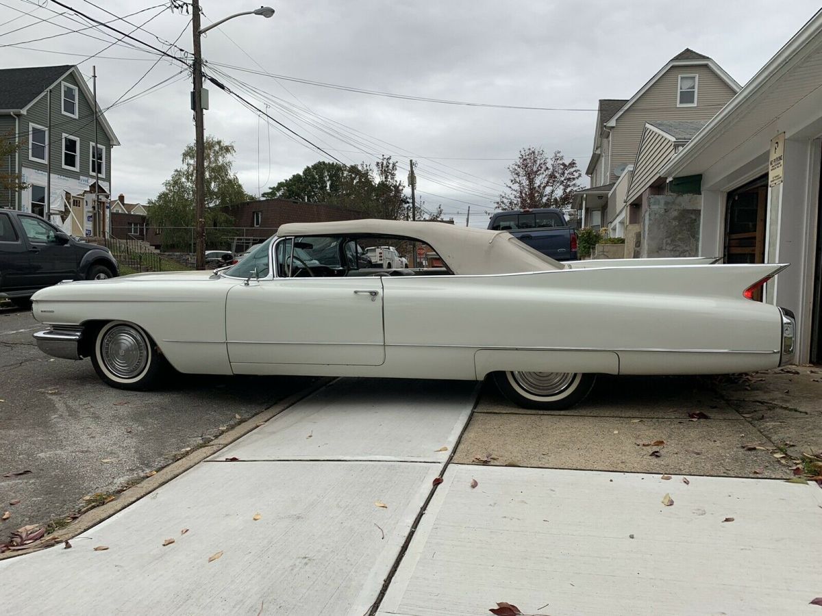 1960 cadillac deville convertible convertible white rwd automatic