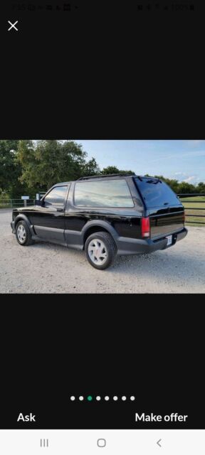 1992 gmc typhoon suv black