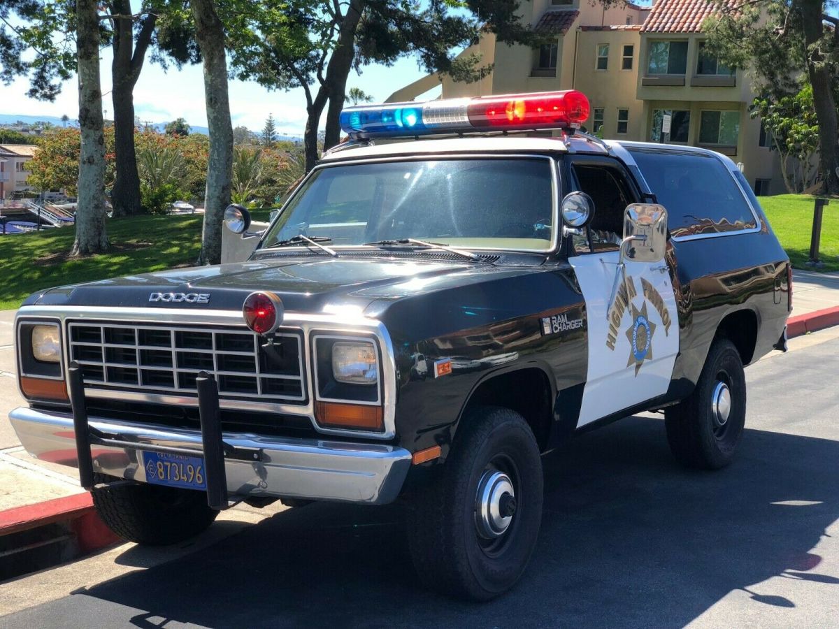 rare authentic 1982 california highway patrol dodge ramcharger chp police 4x4