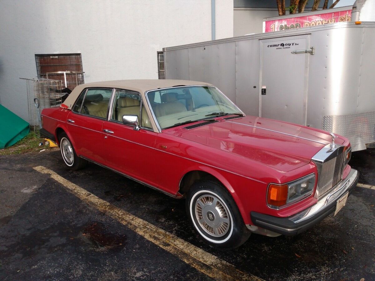 1986 rolls-royce silver spur sedan red rwd automatic
