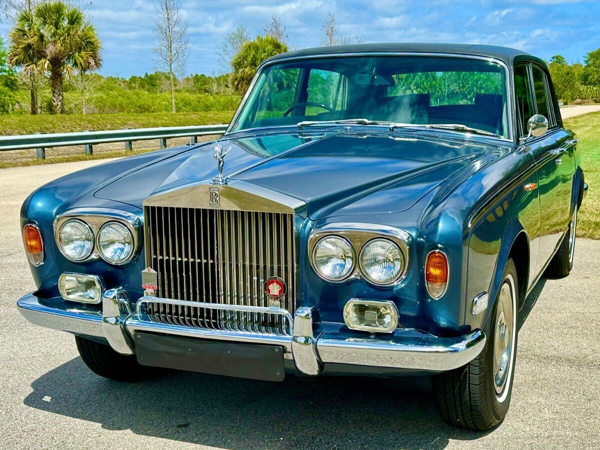 1975 rolls-royce silver shadow long wheelbase lwb chrome bumper everflex roof