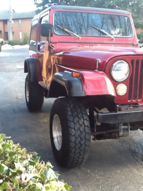 1983 jeep cj cj7 hard top hard doors lift kit 258 6 cylinder asheville,nc