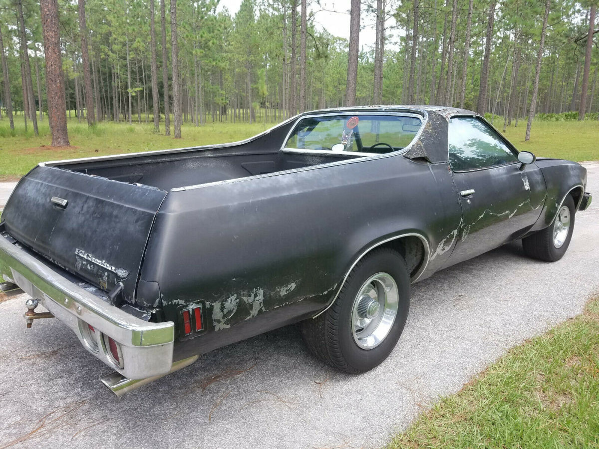 1975 chevy el camino ss 1 owner restoration/project-runs drives bucket seats