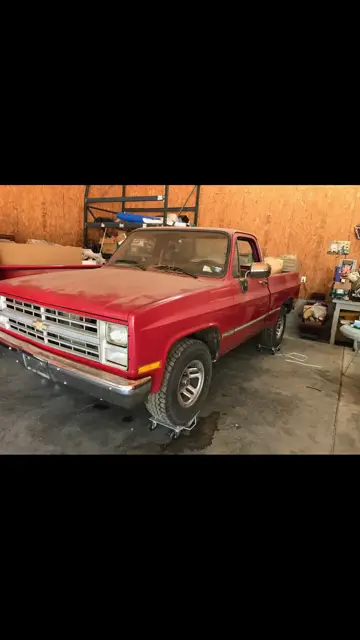 1985 chevy 1500 short bed w / 454 engine storage find!
