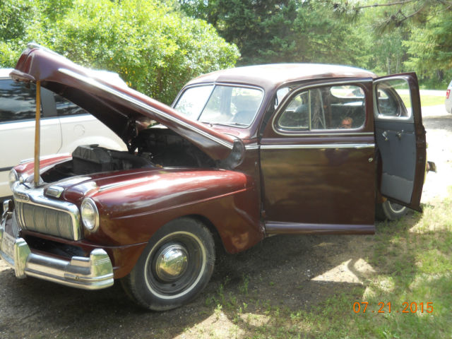 47mercury 8 runs great 80% restored 4 door flat head 8
