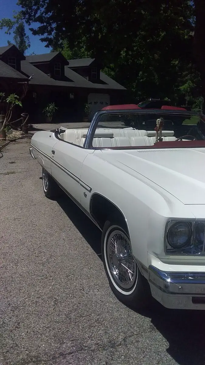 1975 chevrolet caprice convertible white classic