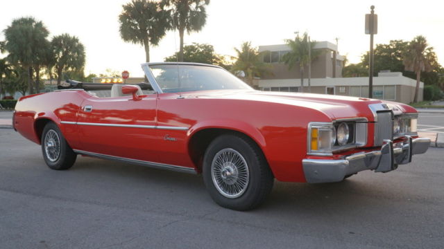 1973 mercury cougar convertible a/c very nice and base coat clear coat just done