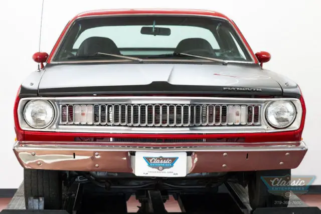 1972 plymouth duster 0 rallye red coupe 340 v8 4 speed manual