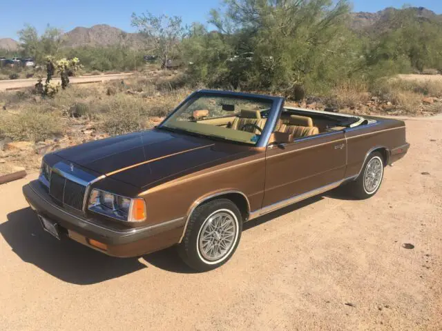 1986 chrysler lebaron convertible 4400 original miles