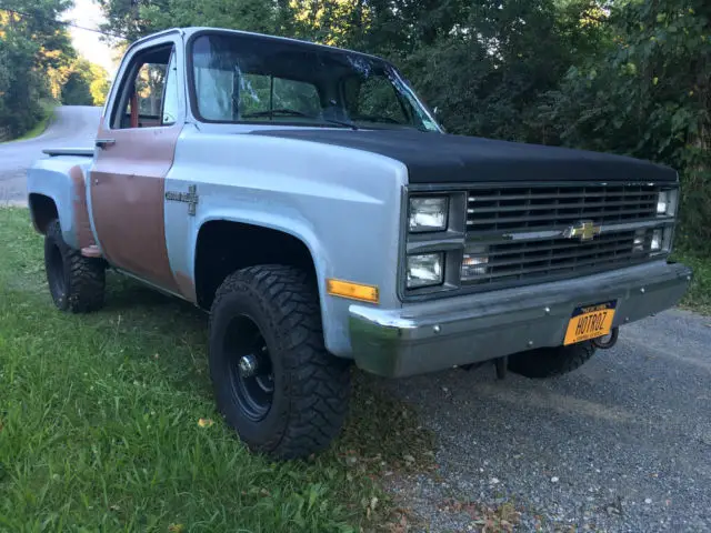 1984 chevy 4x4 step side short bed stick pickup truck hot rat rod swb rare look