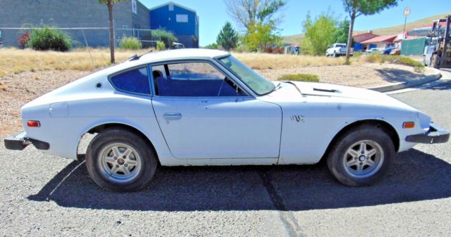 1977 datsun 280z -solid mostly there project--long long time sitter-5 speed ac