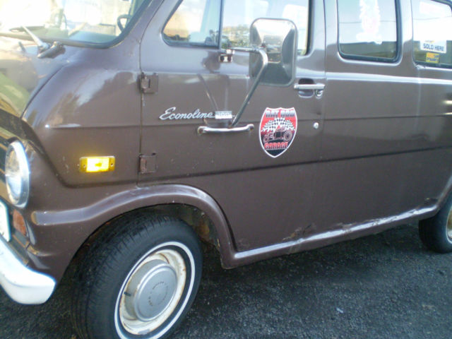 1974 ford e-100 shorty van rat rod surf van patina econoline rat rod must see