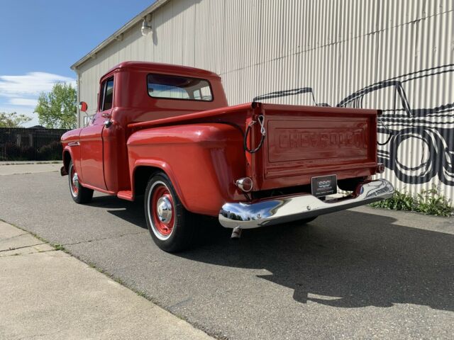 1955 chevrolet 3100 1801 miles red pickup