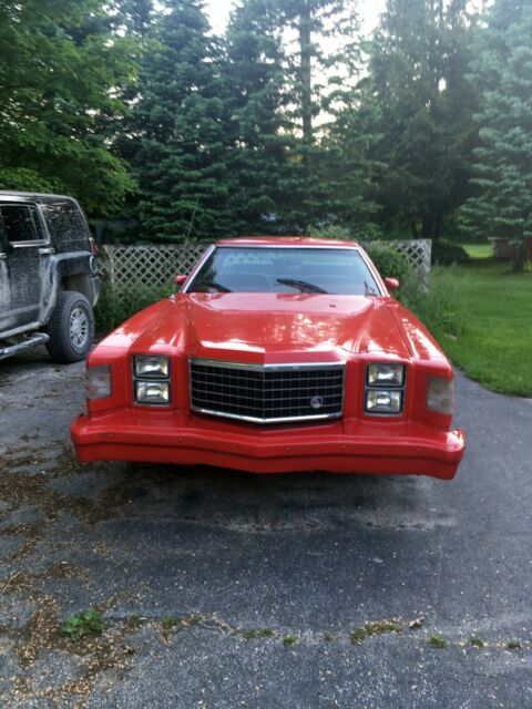 1976 ford ranchero gt - v8 engine - red exterior - runs great!