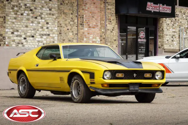 1972 ford mustang mach i 351 windsor v8 auto ram air edelbrock intake