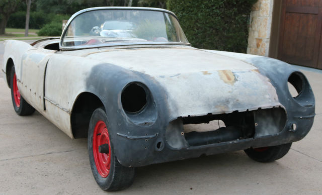 1954 corvette project car, restorod resto rod hotrod hot rod