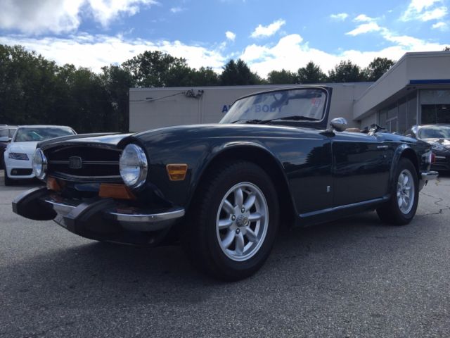 1974 triumph tr6 tr-6 vintage roadster. beautiful clean example