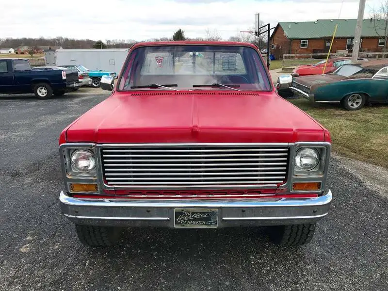 1977 chevrolet cheyenne k10 4x4 short bed pickup truck v8 350, 3 speed auto