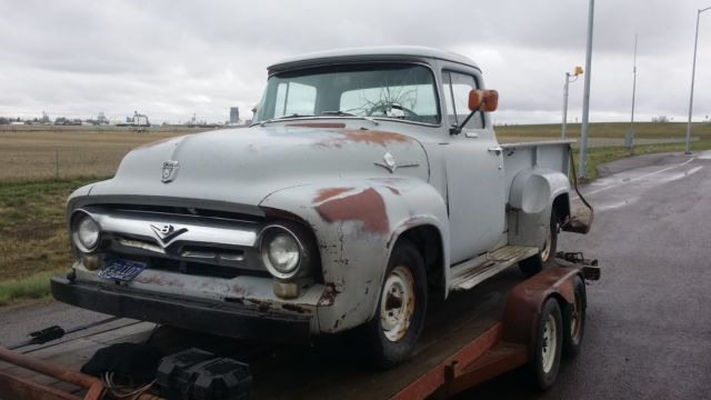 1956 ford f100 pickup truck: complete, original, v8, nice patina rat rod kustom?