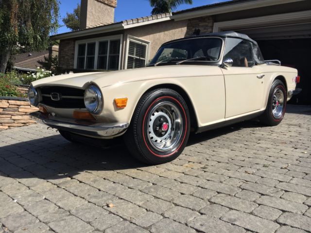 1971 triumph tr6 - white - very well maintained - garaged - $6,000 in receipts!