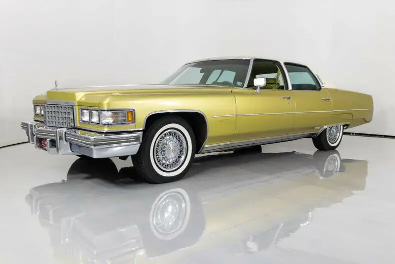 1976 cadillac fleetwood brougham 49k original miles high optioned updated stereo