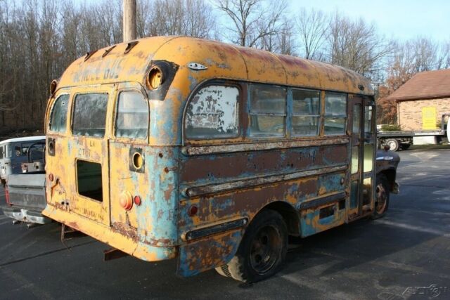 1957 chevrolet short school bus hot rot rat rod