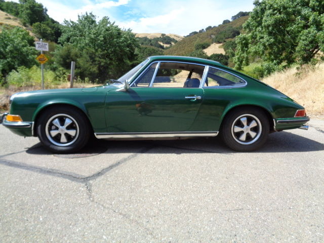 1970 porsche 911e original paint survivor 55,000 mile coupe aluminum decklid