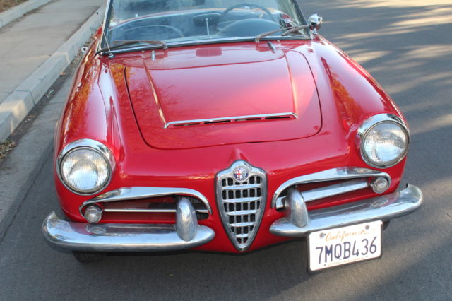 1964 alfa romeo giulia / giulietta 1600 101 spider - 5 speed