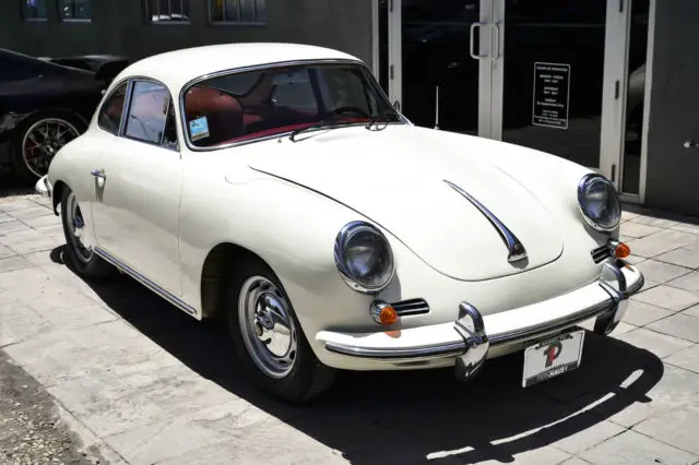 1963 porsche 356 coupe b rare color combo docs matching numbers ivory red ph1