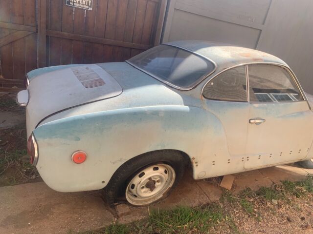1955 volkswagen karmann ghia coupe grey rwd manual none