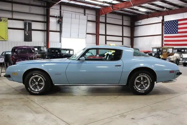 1975 pontiac firebird 77881 miles arctic blue coupe 400 v8 th350 3-speed automa