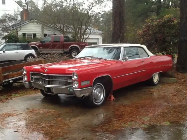 convertible caddy, complete project car , needs restoration